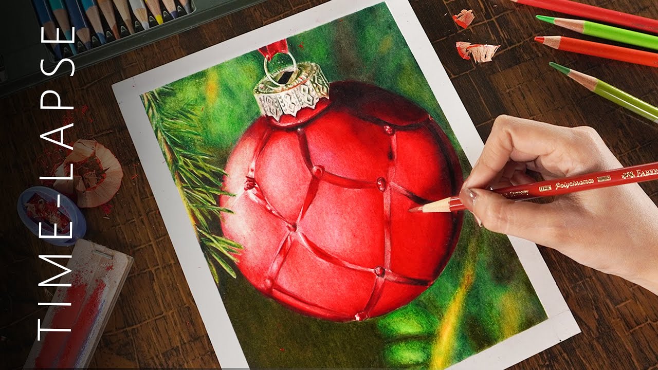a*a様 絵画原画　　『Jingle Bells of Hope』 Jingle Bell CHRISTMAS Drawing | Time-lapse - YouTube
