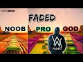 Alan Walker - Faded - Noob Vs Pro Vs God (Fortnite Music Blocks) ft. Lights_On [with map code]