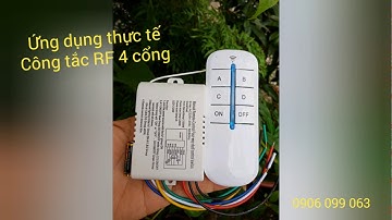 😉 Ứng dụng thực tế Công tắc RF 4 cổng xuyên tường ||0906099063