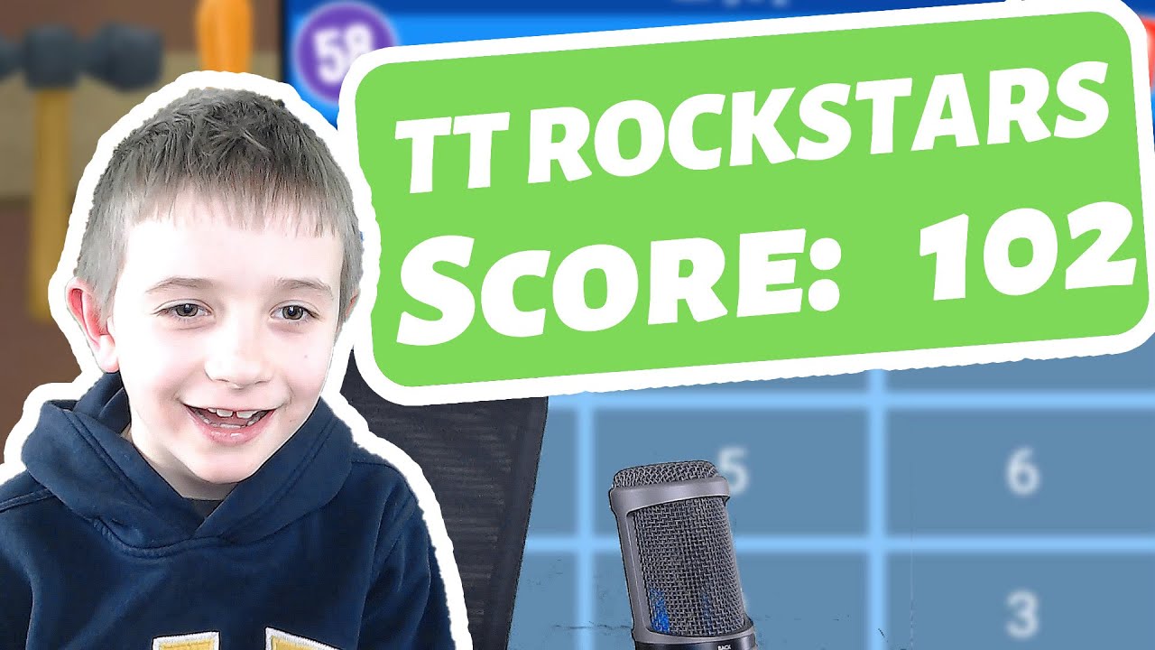 TTrockstars timestables James scores 102. James fails the marshmallow
