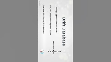 Why Drift DB is Awesome for Flutter 📱💡