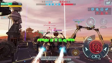 War Robots  bug of Luchador Titan stuck in the floor !!