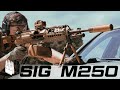 The us armys new belt fed machine gun the m250 is replacing the m249