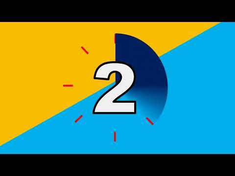 Countdown 3 Seconds Timer | Copyright Free Video | Green Screen Production