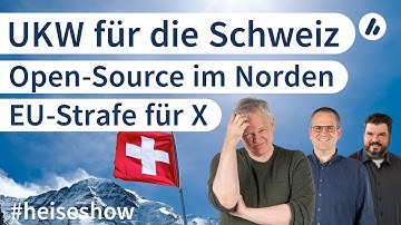 #heiseshow: EU-Strafe für X, Open-Source im Norden, UKW für die Schweiz