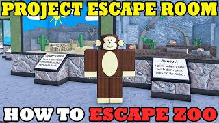 PROJECT: ESCAPE ROOM 🔑 How to Escape The Zoo 🐒🦁🐸 FULL WALKTHROUGH (Beginner Mode) Roblox PROJECT: ESCAPE ROOM 🔑 How to Escape The Zoo 🐒🦁🐸 FULL WALKTHROUGH (Beginner Mode) Roblox