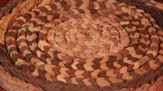 Как связать коврик из старых колготок Как связать коврик из старых колготок
