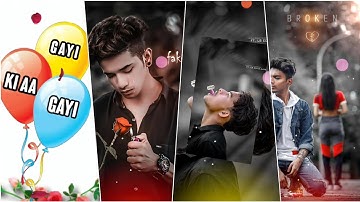 💔new sad broken whatsapp status video editing kinemaster video editing | sad status video editing