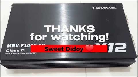 X12 MRV-F1000.1D CAR AUDIO POWER AMPLIFIER | CLASS D AMPLIFIER UNBOXING