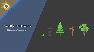 How to make low-poly forest assets in Blender [2.7]