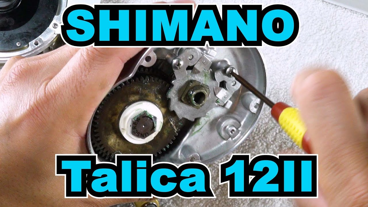 Shimano Talica 12ii Reel Service Tutorial How To Take Down and Grease Gears (Extended) 2 speed
