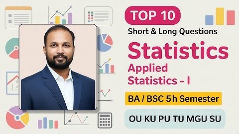 TOP 10 Toegepaste Statistiek Korte & Lange Belangrijke Vragen 2025-26 BSc 5e V Sem OU KU TU PU MG...