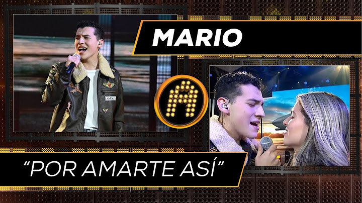 ¡Mario nos erizó la piel al cantar "Por amarte así"! | La Academia 2024