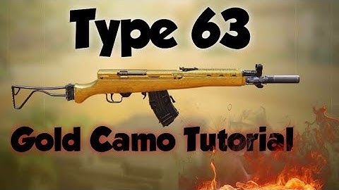Call Of Duty Mobile Type 63 Gold Camo Tutorial