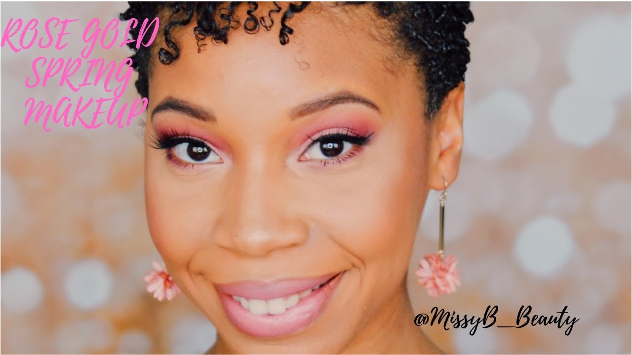 Rose Gold Spring Makeup 2019!!