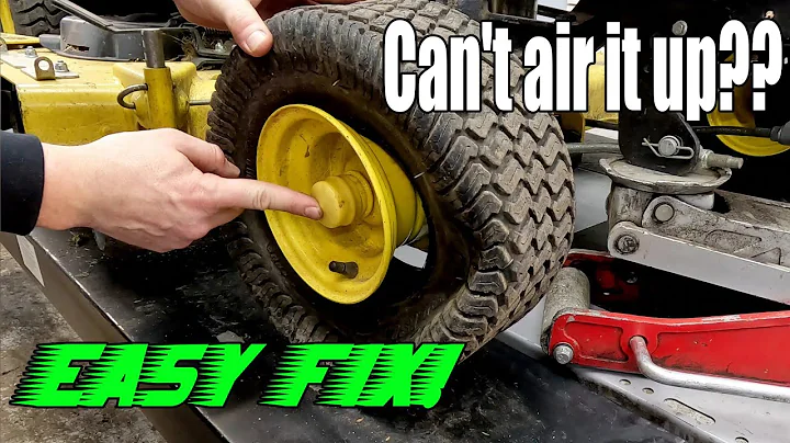 How To Get Riding Mower Tire Back On Rim Tire Came Off Rim Easy Fix Tire Won't Air Up Won't Inflate