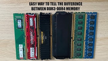 How to tell the difference between DDR3-DDR4