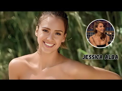 Jessica Alba S Tiny Black And White Bikini Looks Like A Literal Painting