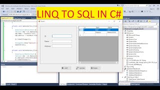 SELECT, INSERT, UPDATE, DELETE using LINQ to SQL in C# screenshot 5