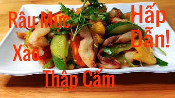 HẤP DẪN! Râu Mực Xào Thập Cẩm | Cao Food