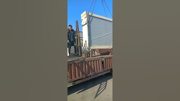 full crate wooden box float glass loading in our factory