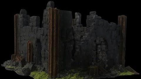 Frostgrave Oathmark Wargame  Warhammer 25mm / 28mm Terrain Ruin 13