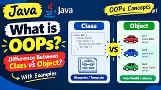 Java OOPs Concepts #1 | What is OOPs | Class vs Object with Examples| #13
