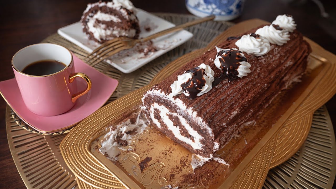 كيك رولي بطريقة مبسطة و سهلة و مقادير بسيطة @suisseroule