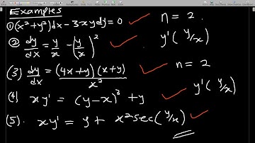 How to show that a first order differential equation is homogeneous