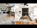 Extreme diy living room makeover  2022 full transformation