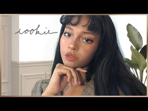 KOREAN INSPIRED MAKEUP FOR DARKER SKIN 🍪 Cookie soft brown korean makeup🌱