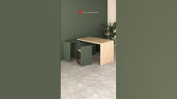 Multifunctional Furniture with Hidden Table and Chairs #smartdesign