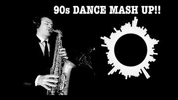 90s DANCE MASHUP (Part 1) - Alto Sax RMX - free score