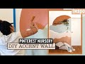 Pinterest inspired accent wall diy | Boho Nursery accent wall