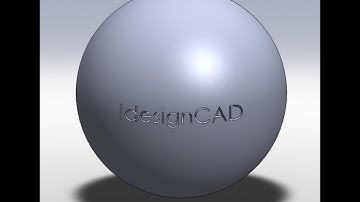 SolidWorks Tutorial: Engrave 3D Text On Sphere Surface