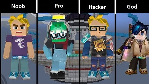 Noob vs Pro vs Hacker Vs God Blockmango:Blockymods