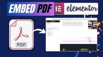 Hoe voeg ik een PDF-bestand toe aan Elementor? | PDF-bestand gratis insluiten in Elementor met ee...