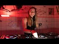 Techno set in a broken bathroom by julia prunk