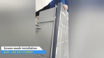 Screen mesh installation for linear vibrating screen