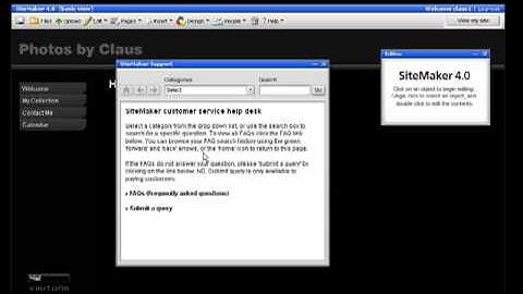 Getting Help: WebEden.co.uk Free Website Builder