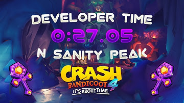 Crash Bandicoot 4 - Developer Times - N Sanity Peak | 0:27.05