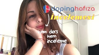 Doping Hafıza Hem Ders Hem Inceleme Vlog