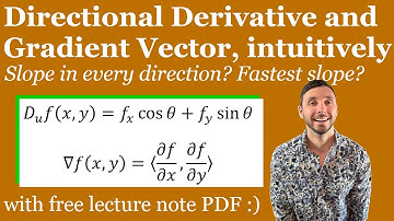 How to Use The Directional Derivative and Gradient Vector - Calc 3 / Multivariable Calculus Examples