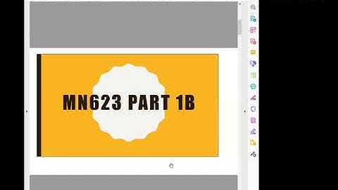 MN623 Assignment 1B Video Demonstration