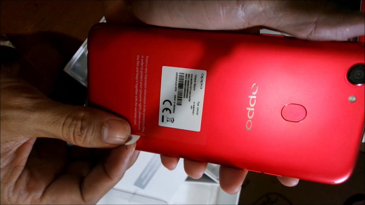 oppo f5 6 Gb ram merah unboxing red - YouTube