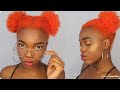 HOW TO| DYING MY NATURAL HAIR ORANGE (GONE WRONG???)