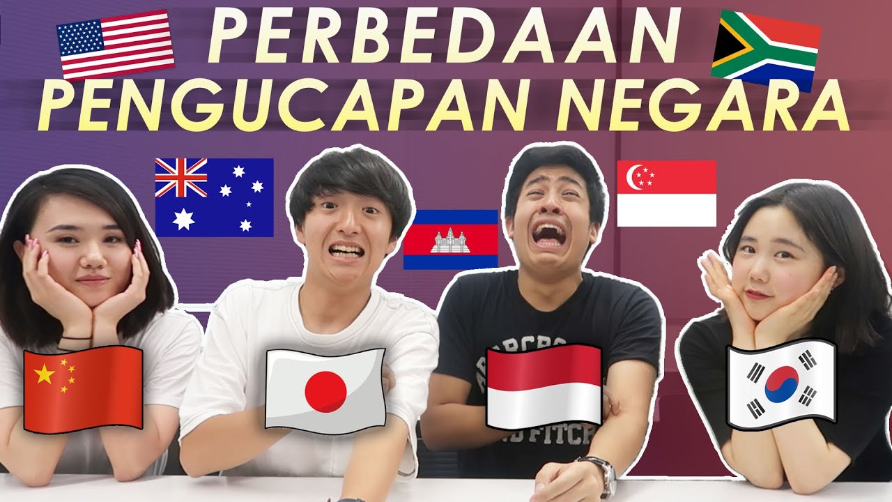 NGAKAK! PERBEDAAN PENGUCAPAN NAMA NEGARA (INDONESIA VS JEPANG VS KOREA VS CHINA)