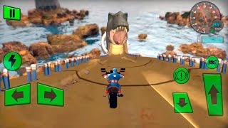 Super Hero Bike Mega Ramp Impossible Stunts Racing Android Gameplay screenshot 4