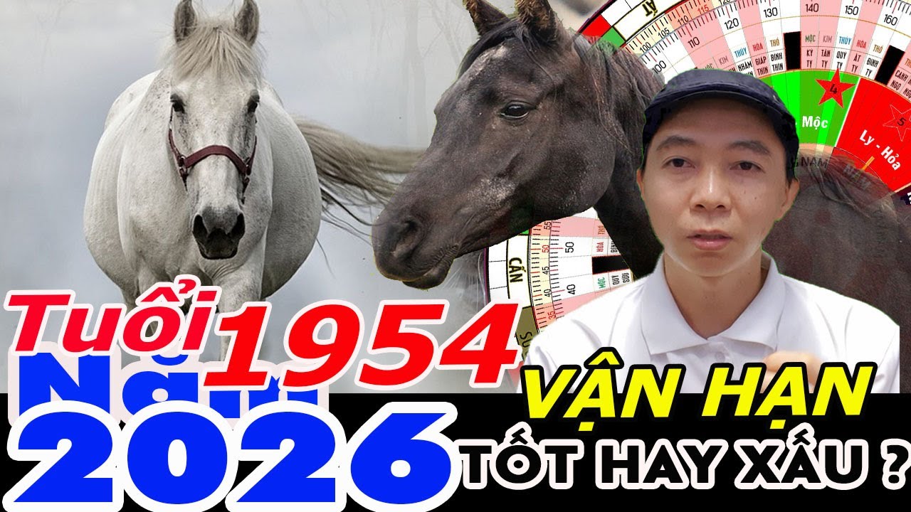 Xem Vận Hạn Tuổi Giáp Ngọ 1954 năm 2026 RA SAO ?  Phong Thủy 100 Năm