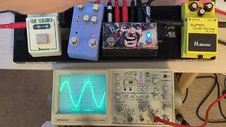 BOSS SD-1 vs Tube Screamer | Waveshapes, Frequency Response and Harmonic Content [NO GUITAR PLAYING]